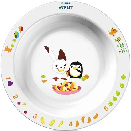 Avent Детская глубокая тарелка 12 +