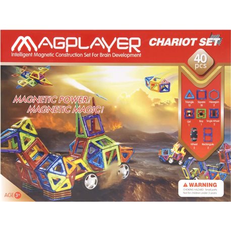 MagPlayer Конструктор магнитный 40 ед. (MPB-40)