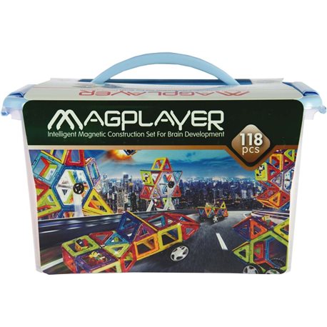 MagPlayer Конструктор магнітний 118 ел. (MPT-118)