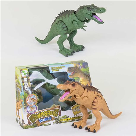 Динозавр 1013 А (24/2) 2 вида, с проектором, ходит, светятся глаза, звук, в коробке [73392]