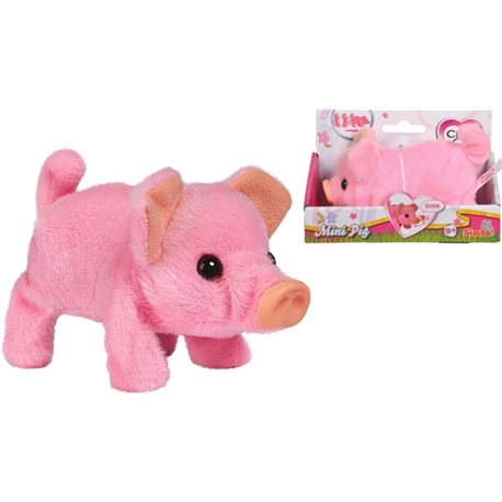 5893378 Мягкая игрушка CCL "Свинка Мини Пиг", что ходит, хрюкает и виляет хвостиком, 14 см., 3