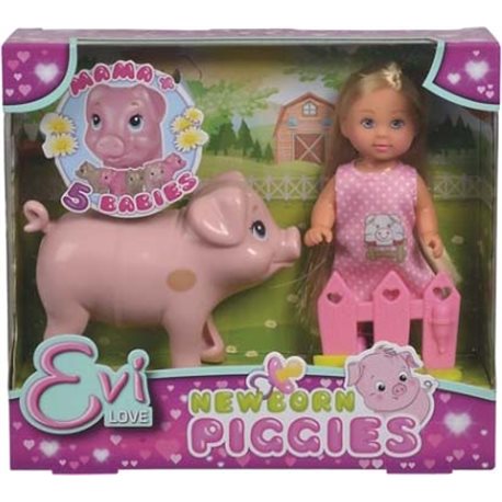 5733337 Кукольный набор Эви Беременная свинка с поросятами, 3.