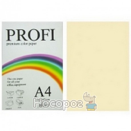 Папір кольоровий PROFI А4/160г (250л) Light Ivory №100 (36403)