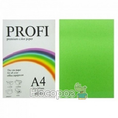 Папір кольоровий PROFI А4/160г (250л) Deep Parrot №230 (насич.зелен) (36392)