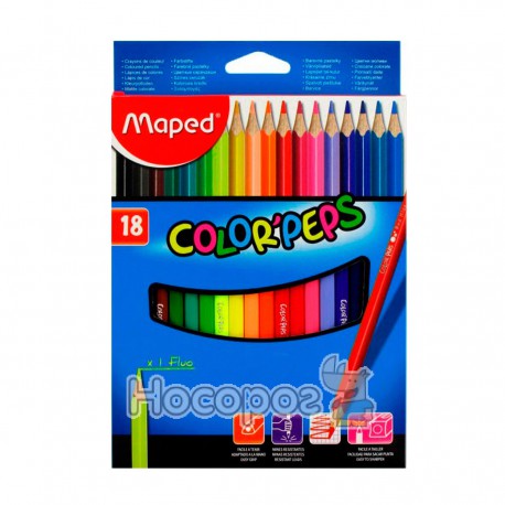 Олівці кольорові Maped Color Peps 18 кольорів