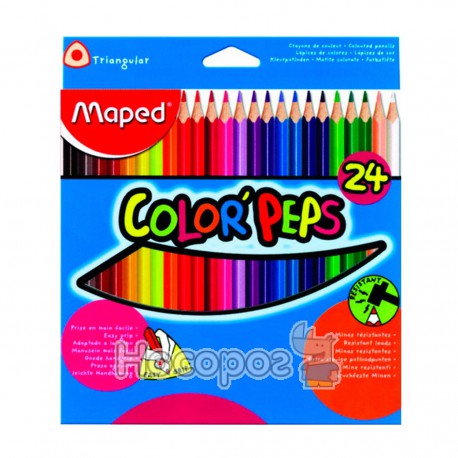 Олівці кольорові Maped Color Peps 24 кольори