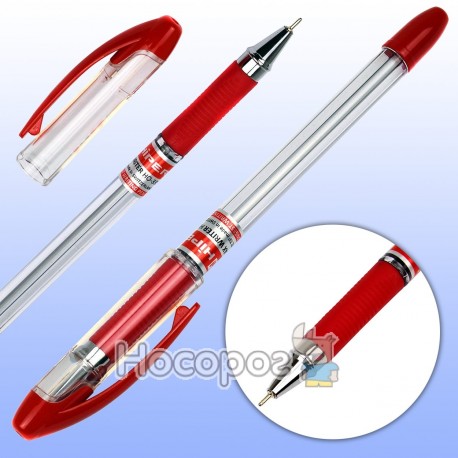 Ручка масляна Hiper Max Writer HO-335 0,7 мм червона (10/2000)