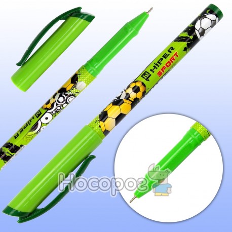 Ручка масляна Hiper Sport HO-150 зелена