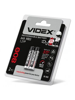 291765 Акумулятор HR03/ААА 800mAh, 1,2 V 2шт