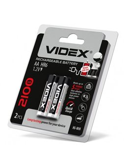 291796 Акумулятор Videx HR6/АА 2100mAh, 1.2V 2шт