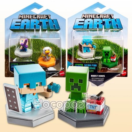 Набір із 2 колекційних міні-фігурок Minecraft в асортименті GKT41