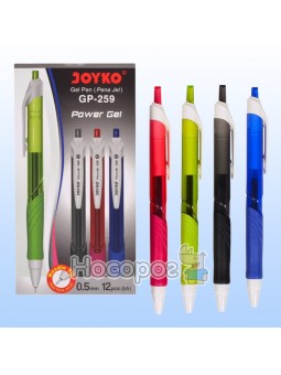 Ручка гелевая автомат Joyko GP-259 Power Gel синяя