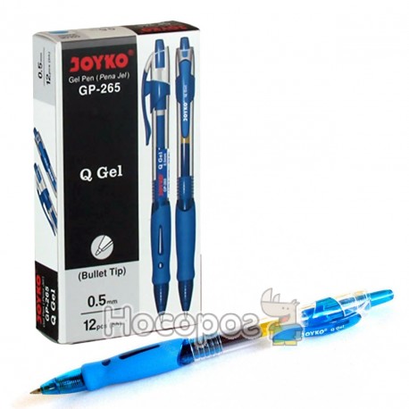 Ручка Joyko GP-265 гелева автомат 0,5 мм синя