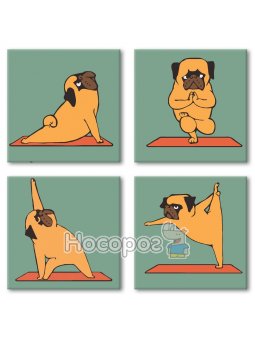 Картина по номерам Yoga-dog [KNP012]
