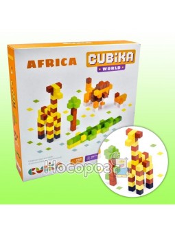 Дерев’яний конструктор Cubika World Африка 15306