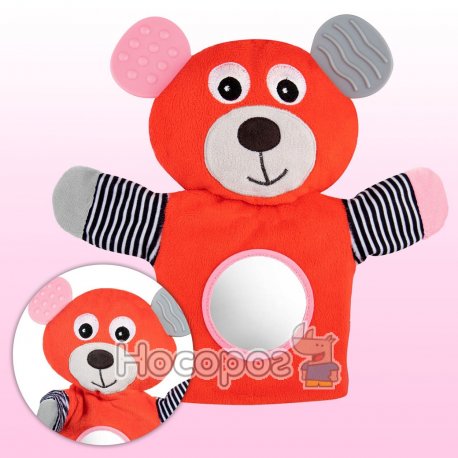 Canpol babies Игрушка-перчатка мягкая с прорезывателем BEARS