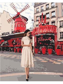 Картина за номерам "Moulin Rouge" Ідейка (КНО4657) 