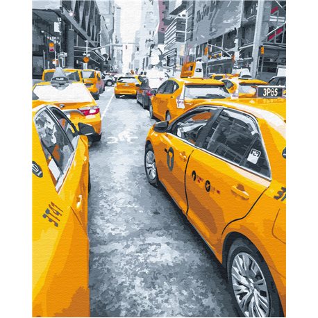 Картина за номерами Brushme Нью-йоркське таксі [GX25434]