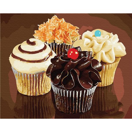 Картина по номерам Brushme Вкусные кексики [GX31609]