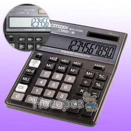 Калькулятор CITIZEN SDC-414N бухгалтерський