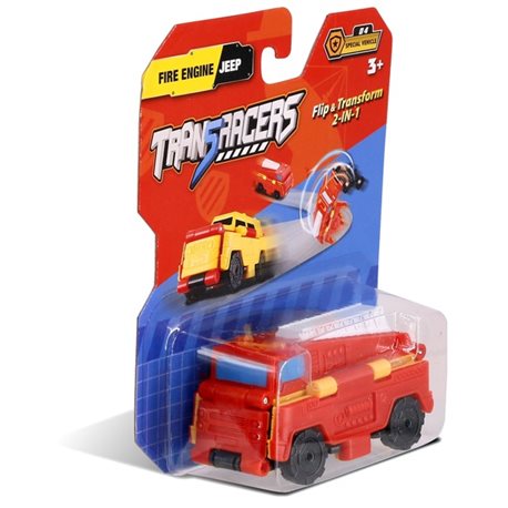 Машинка 2-в-1 Пожарная машина & Джип TransRacers 