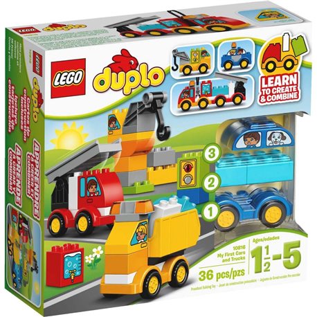Конструктор LEGO "Мої перші машини та вантажівки" 10816
