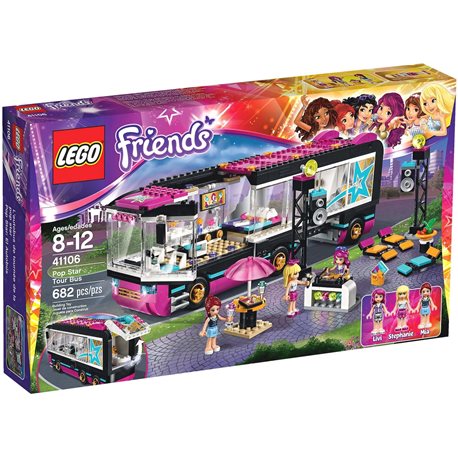 Конструктор LEGO Friends "Автобусное турне поп-звезды" 41106
