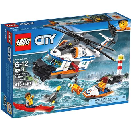 Конструктор LEGO City "Надпотужний рятувальний гелікоптер" 60166