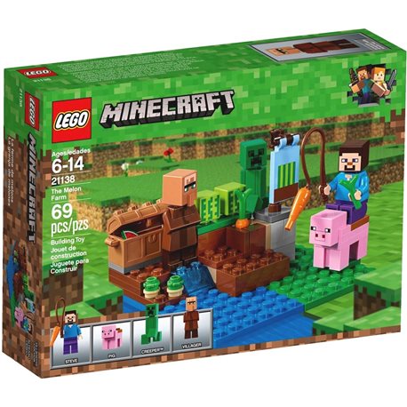 Конструктор детский LEGO Minecraft Баштан 21138