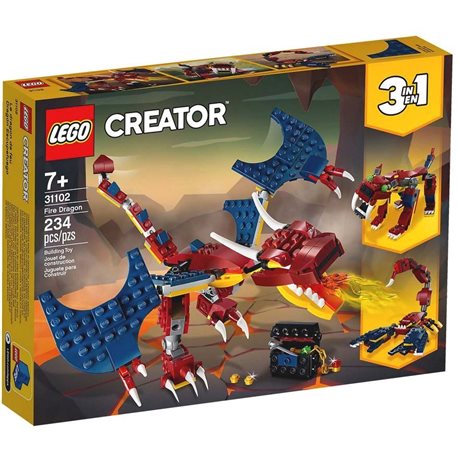 Конструктор LEGO® "Огненный дракон" 31102 Creator