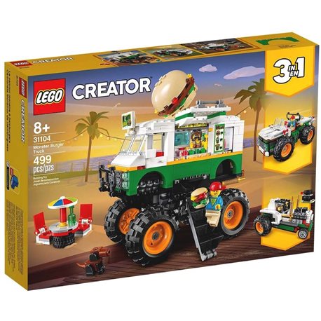 Конструктор LEGO® "Вантажівка-монстр з гамбургерами" 31104 Creator