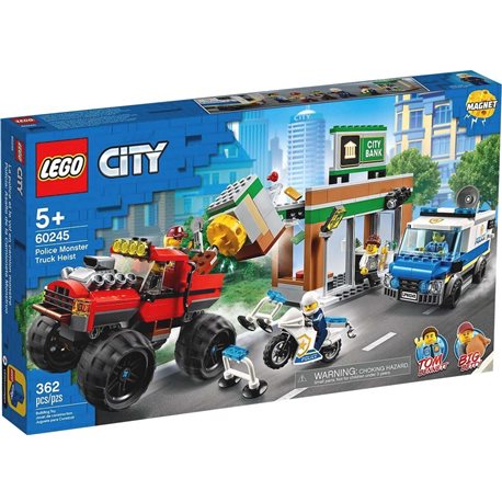 Конструктор LEGO® "Пограбування з поліцейською вантажівкою-монстром" 60245 City