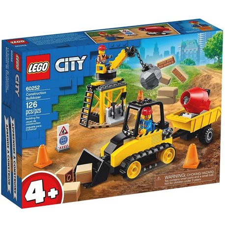 Конструктор LEGO® "Будівельний бульдозер" 60252 City
