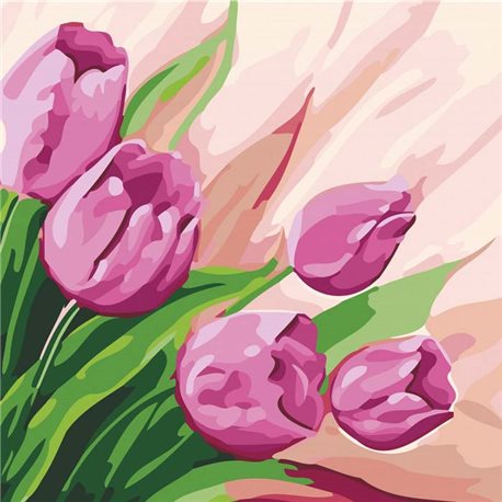 Картины по номерам - Персидские тюльпаны (КНО2948)