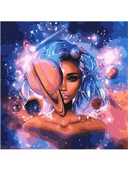 Картина по номерам - Повелительница вселенной с красками металлик (КНО9538)
