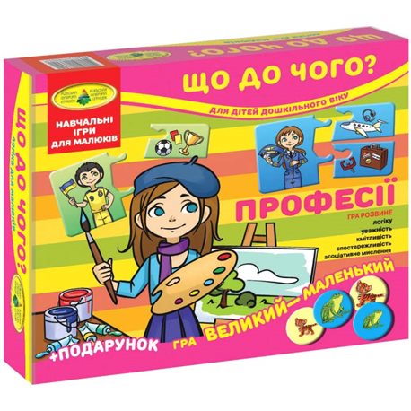 Игра Что к чему? Профессии в кор.