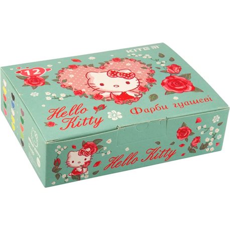 Гуашь Kite Hello Kitty, 12 цветов HK19-063