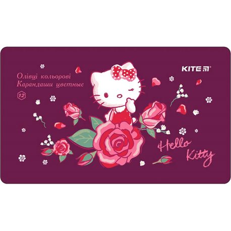 Карандаши цветные шестигранные Hello Kitty, 12 шт. HK18-058