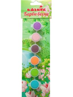Акрилові фарби - Фарби весни (6 кольорів)