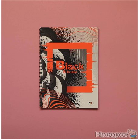 Блокнот Office "Black & Bright" orange А5