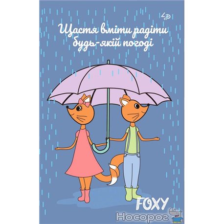 Блокнот TM Profiplan "Foxy", rain, A6 mini
