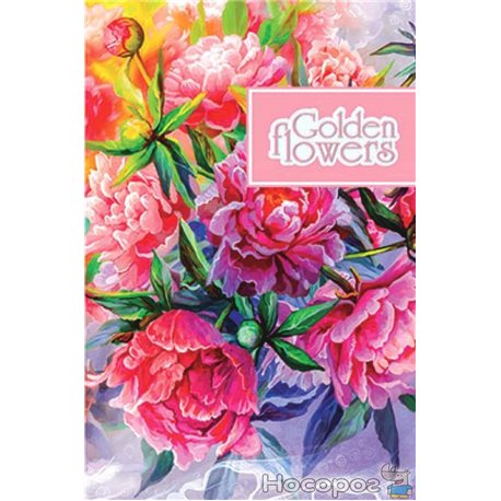 Блокнот TM Profiplan "Golden Flowers" red, A5