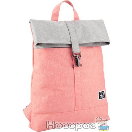 Рюкзак для города GoPack Сity для девочек 350 г 37 х 35 х 9 см 11 л Серо-розовый (GO20-155S-3)