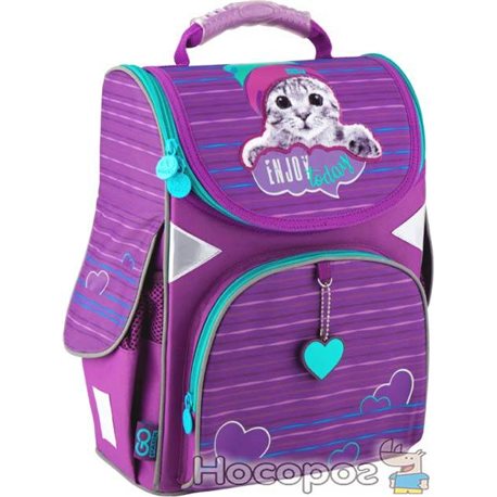 Рюкзак шкільний GoPack Education каркасний GO20-5001S-5 Funny cat