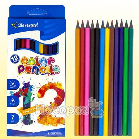 Олівці кольорові пластикові BD-7012 