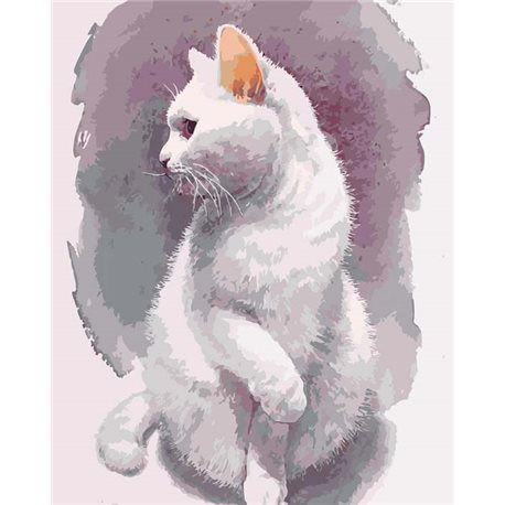Картини за номерами - Ніжний кіт (КНО4181)