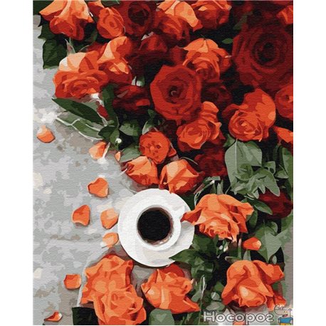 Картина по номерам Brushme 'Кофе з запахом роз' [GX34811]