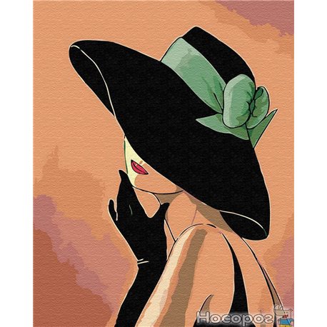 Картина по номерам Brushme 'Дама в шляпе' [GX30461]