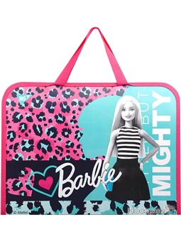 Папка-портфель YES на блискавки з тканинними ручками "Barbie" [YF-FC-Briefcase]