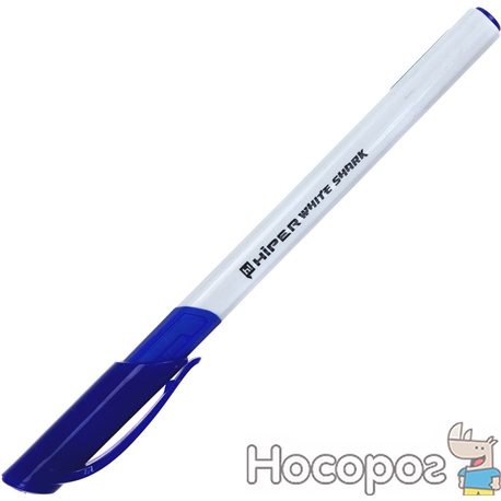 Ручка гелева Hiper White Shark 0,6 мм синя (10) (100) №HG-811